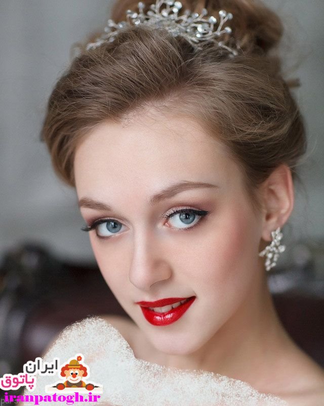 عکس آرایش عروس مدل موی جدید و میکاپ در سال 2017