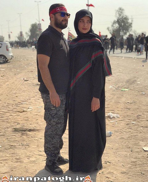 آناشید حسینی و همسرش