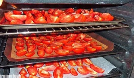 روش خشک کردن گوجه فرنگی